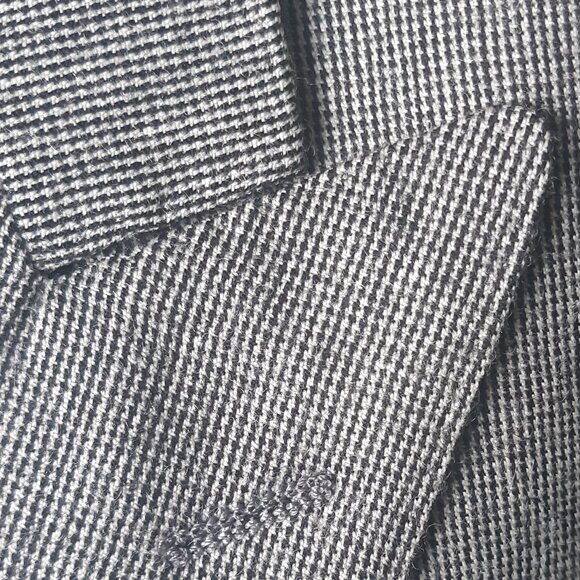 Jimmy's Gentiluomo Black & White Houndstooth Double Breasted Men's Jacket - Picture 15 of 15